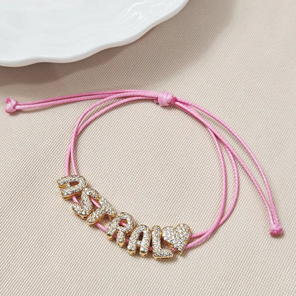 Pulsera con letras de EE. UU.