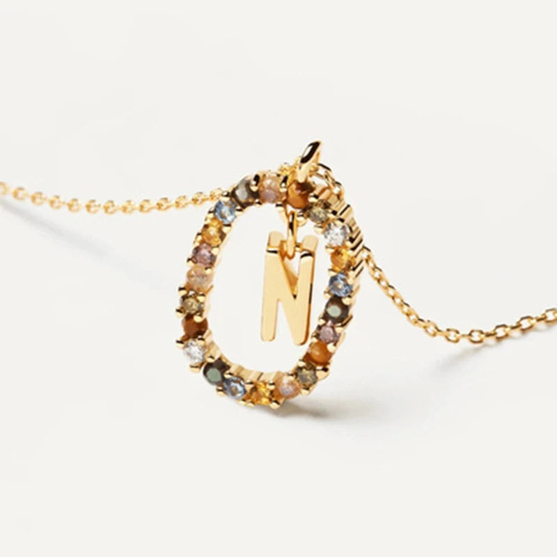 COLLIER LETTRE STRASS