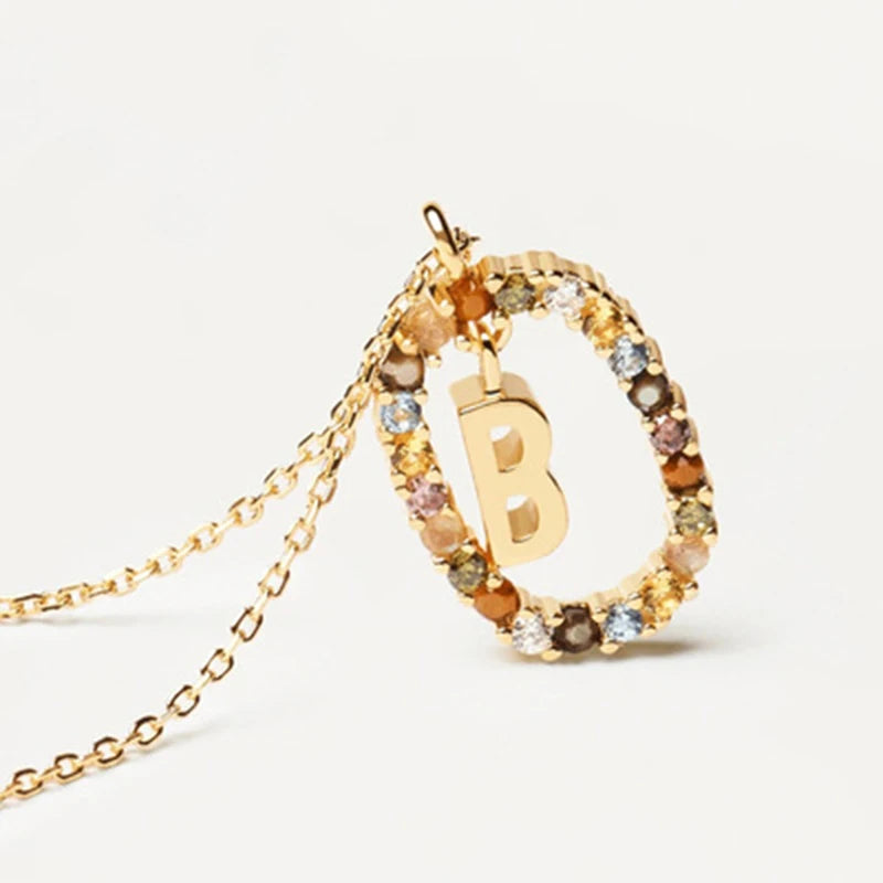 COLLIER LETTRE STRASS