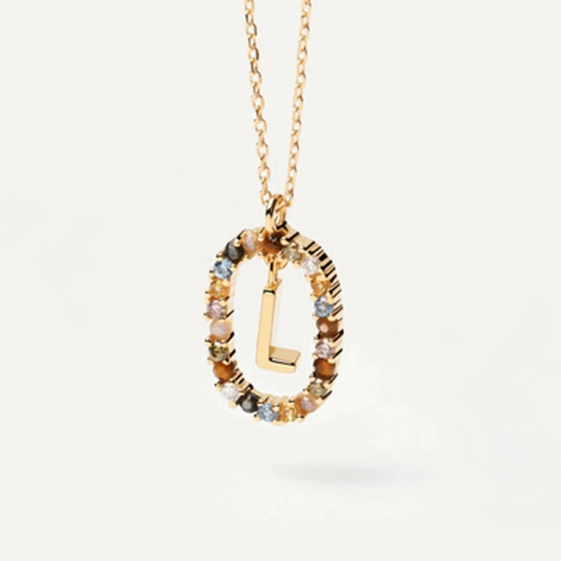 COLLIER LETTRE STRASS