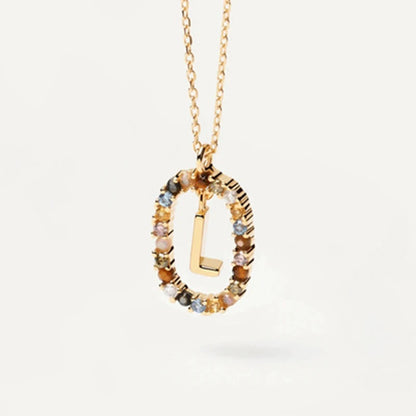COLLIER LETTRE STRASS