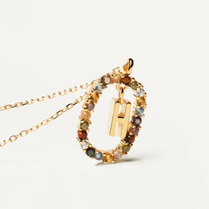 COLLIER LETTRE STRASS